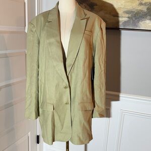 Express Linen Blazer Oversized